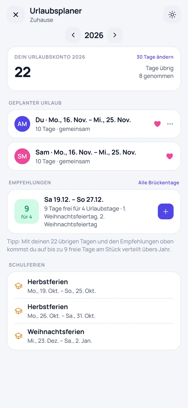 Urlaubsplaner